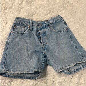 Levi's Light Blue Jean Shorts for Women